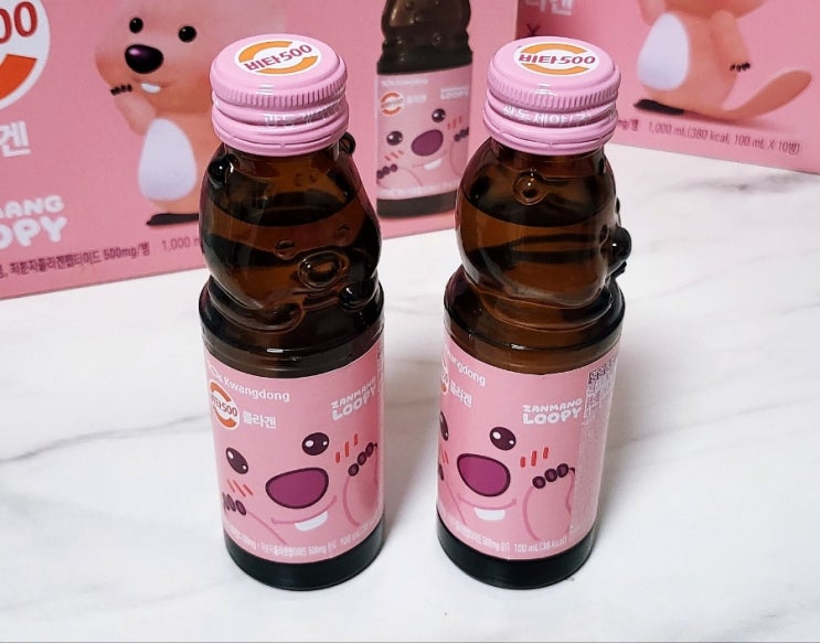  루피덕후 주목! 비타500 콜라겐 X 잔망루피 에디션 구매 후기