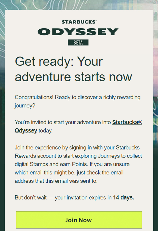  스타벅스 오디세이(Welcome to Starbucks Odyssey)