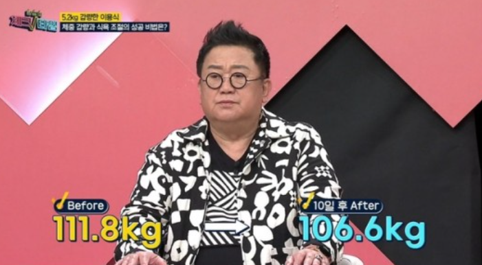 111.8 이용식, 10일만 5.2 감량 “깜짝 놀라 딸에 전화”(체크타임) 111.8 이용식, 10일만 5.2 감량 “깜짝 놀라 딸에 전화”(체크타임)