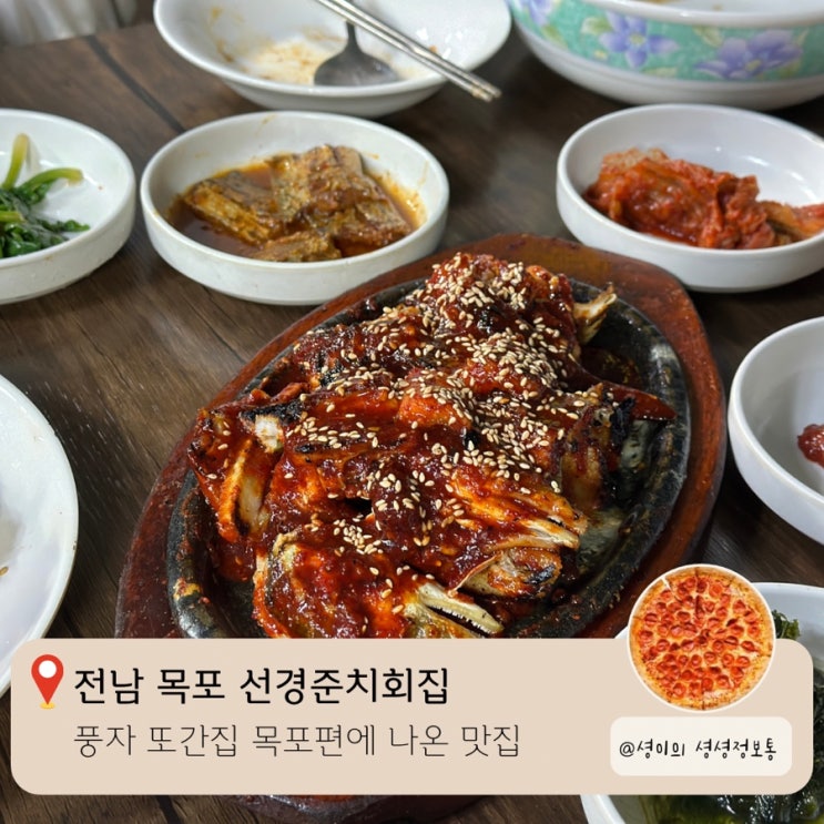  풍자 또간집 목포편 현지인이 추천하는 선경준치회집 붕장어양념구이가 맛있었던 곳 준치회무침은 글쎄