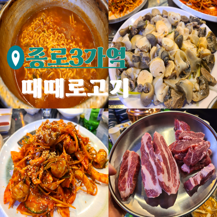  종로3가 맛집 골뱅이, 이베리코 고기집 때때로고기