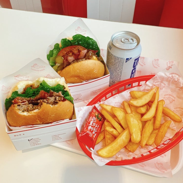  수원 매탄동 수제버거 맛집 666버거 본점