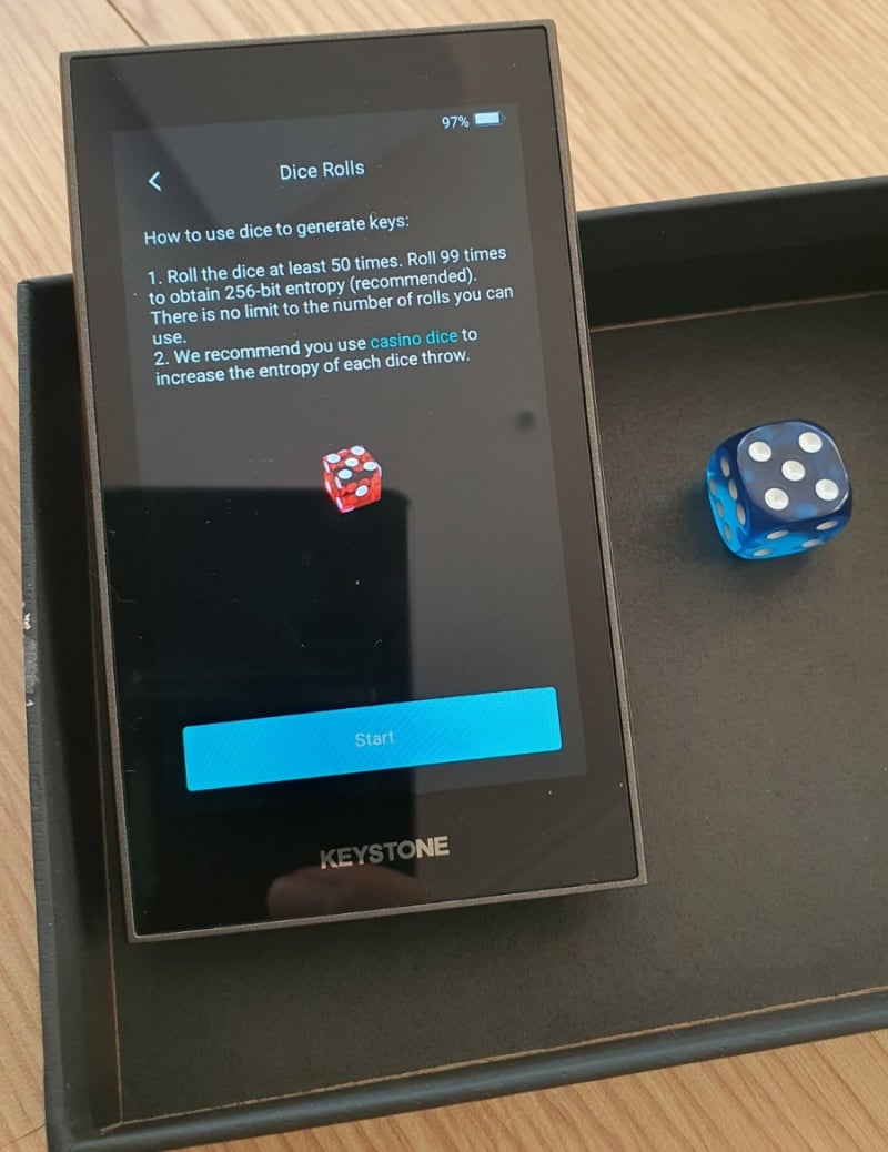 주사위 굴리기로 비트코인 지갑 만들기[키스톤(Keystone) 월렛 2-1편] : 네이버 블로그