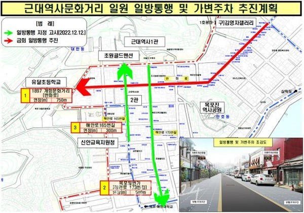  목포시, 1897 개항문화거리(구 김영자갤러리→유달초등학교) 도로 공사 추진