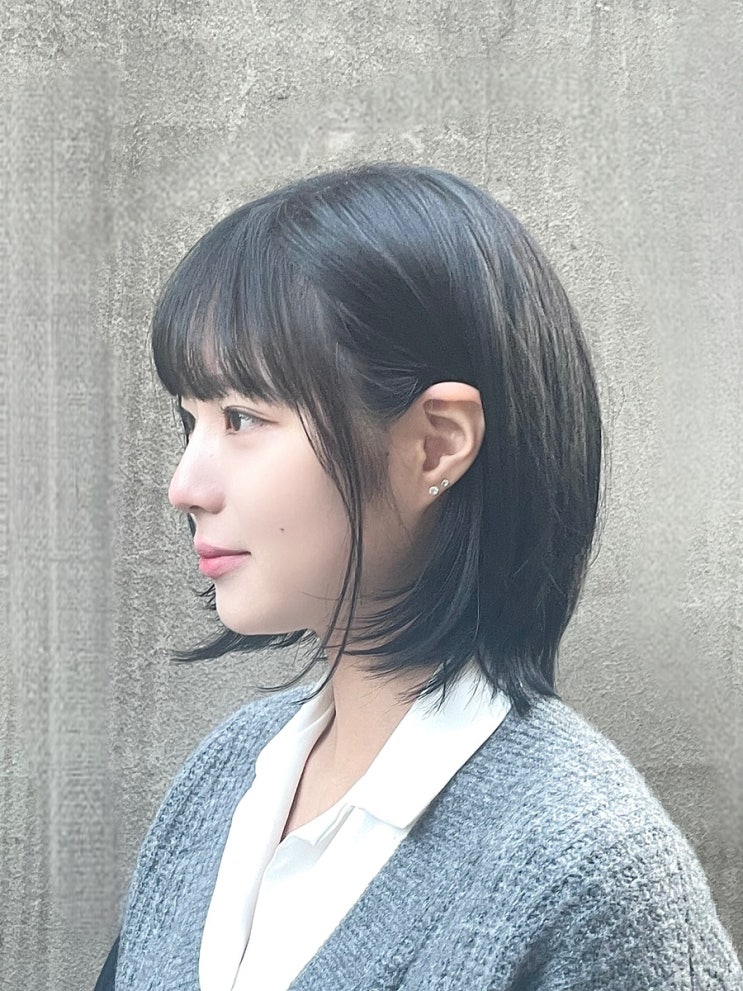  웬디컷 중단발 레이어드컷 합정 홍대 상수 미용실 카이정헤어 마포합정역점 디자이너 이로운