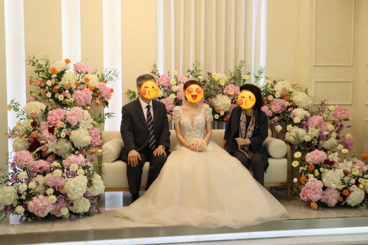  라노비아 본식 당일 부케 제작 상태 체크 