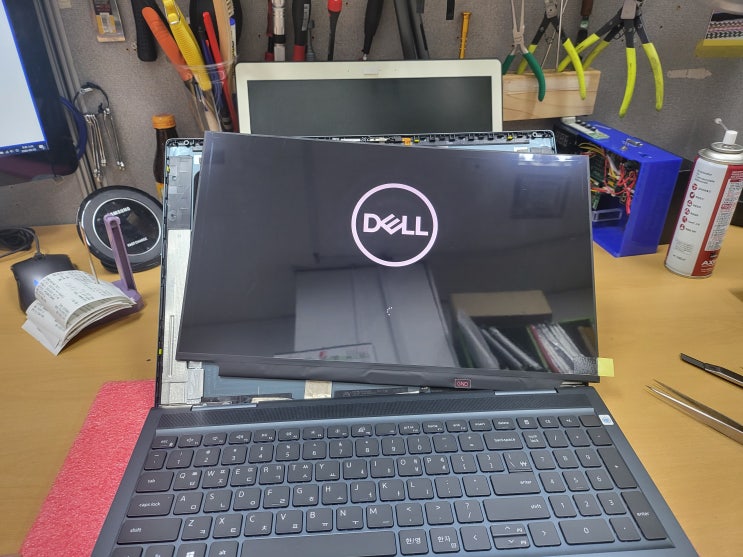  Dell Inspiron 16 7610 40Pin 3K LCD 스크린 디스플레이 패널 16.0" 기판뒤로접힘 똑딱이커넥터