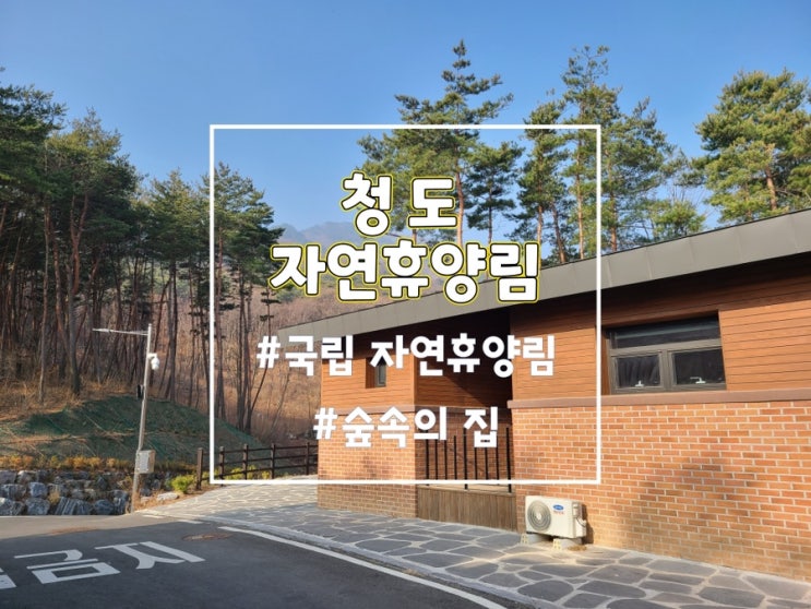  각북면 청도자연휴양림 숲속의집 사과1호 이용후기, 아이랑 다녀왔어요