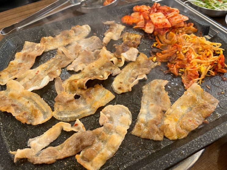  굽은다리역 맛집 대패상회 명일점 명성교회 근처 가성비 고기집