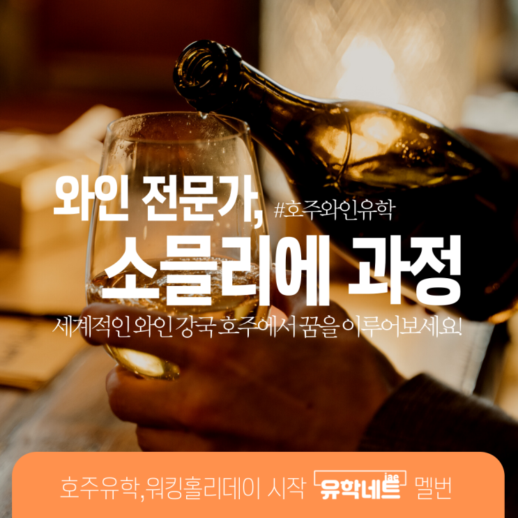  호주 와인 전문가 소믈리에 유학은 어떤가요? (유학네트 멜버른)