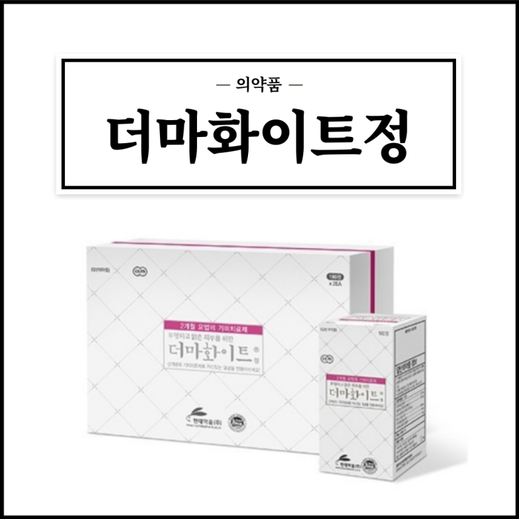 더마화이트정, 효능효과/복용법/부작용/주의사항 등 간단정리