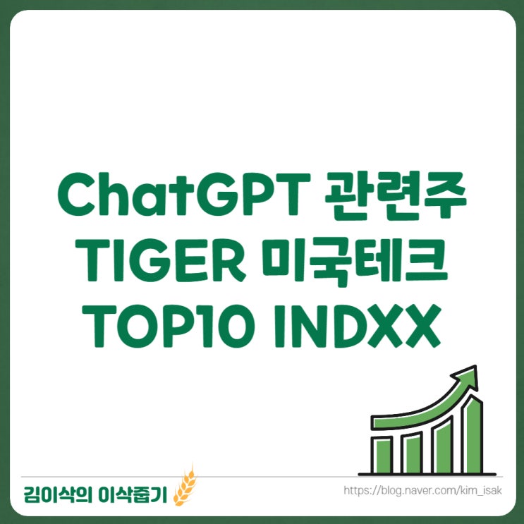  ChatGPT 관련주, TIGER 미국테크TOP10 INDXX