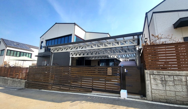  주차장 복층 렉산 지붕 설치 후기