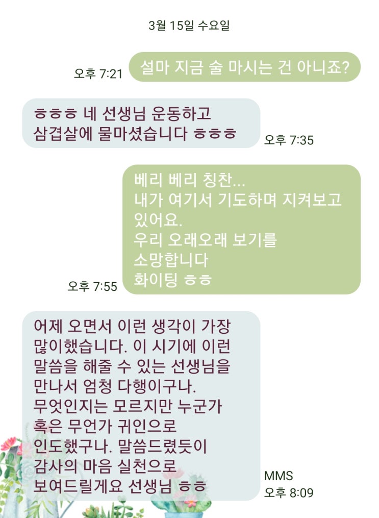  사막의 나무 사주(금주 72일째)
