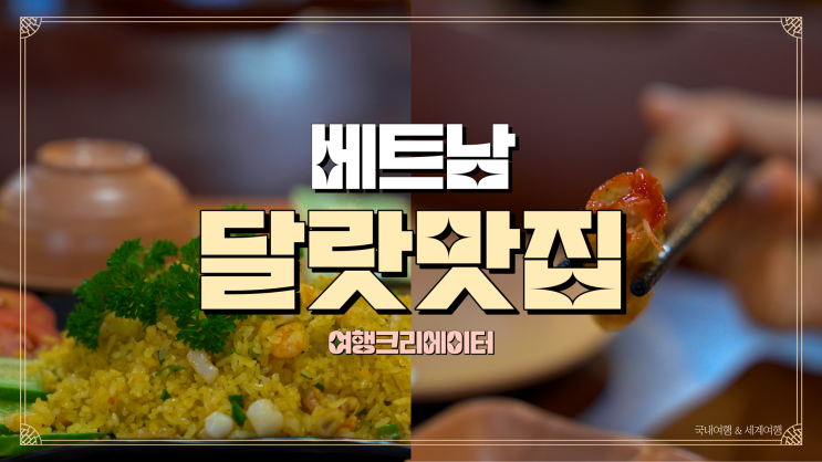  베트남 현지 달랏 투어 핫팟맛집 점심식사 티엔푸 THIEN PHU 메뉴 추천, 해산물 볶음밥, 새우 스프링롤, 채소 마늘 볶음