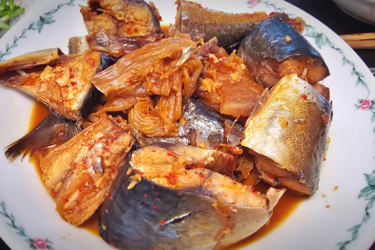  아빠표 요리, 아빠표 집밥, 간단하게 만들수 있는 묵은지 고등어 조림