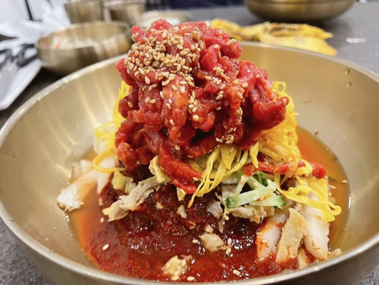  해운대 장산 중동 진주 향토음식 전문점 황포냉면 해운대점