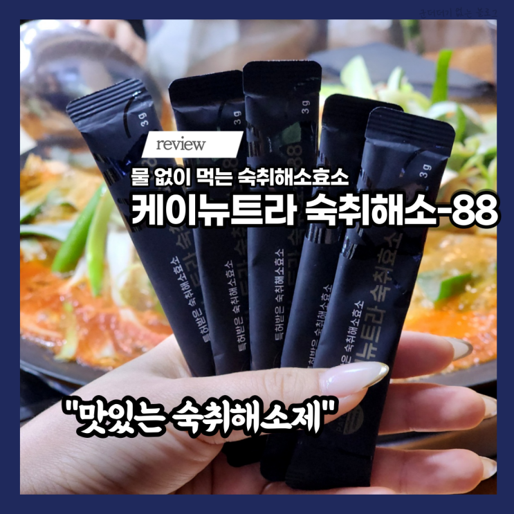 음주숙취해소 맛있는 숙취해소제추천 케이뉴트라 숙취효소-88 숙취해소법