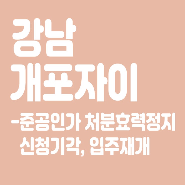  강남 개포자이 '입주중단',법원 준공인가 처분 효력정지 신청 기각,입주재개