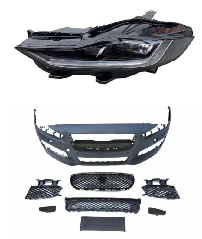 랜드로버 재규어 XE R스포츠 범퍼 + 컨버전 헤드라이트 세트 판매 JAGUAR XE R Bumper + headlights