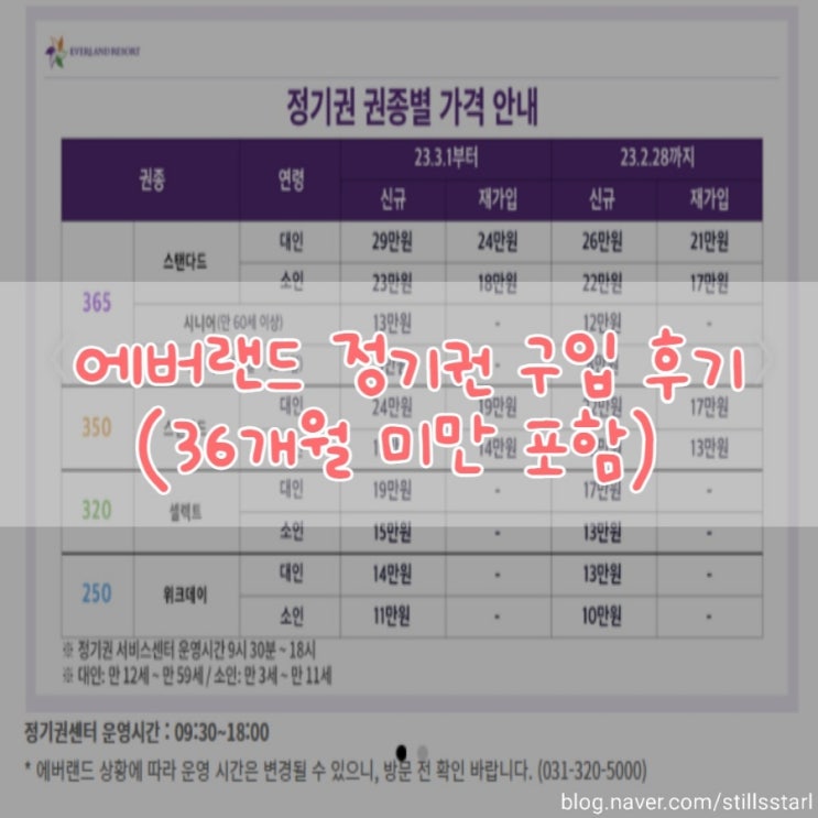  [정보공유] 용인 에버랜드 연간회원권 신규 등록 & 에버랜드 36개월 미만 아기 가입후기