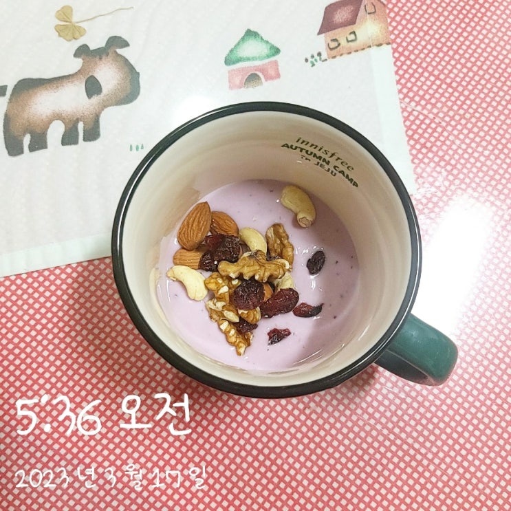  오전 5시 20분 기상