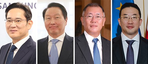 이재용·최태원·<b>정의선</b>·<b>구광모</b>, 오늘 ‘ABCD 협력’ 띄운다
