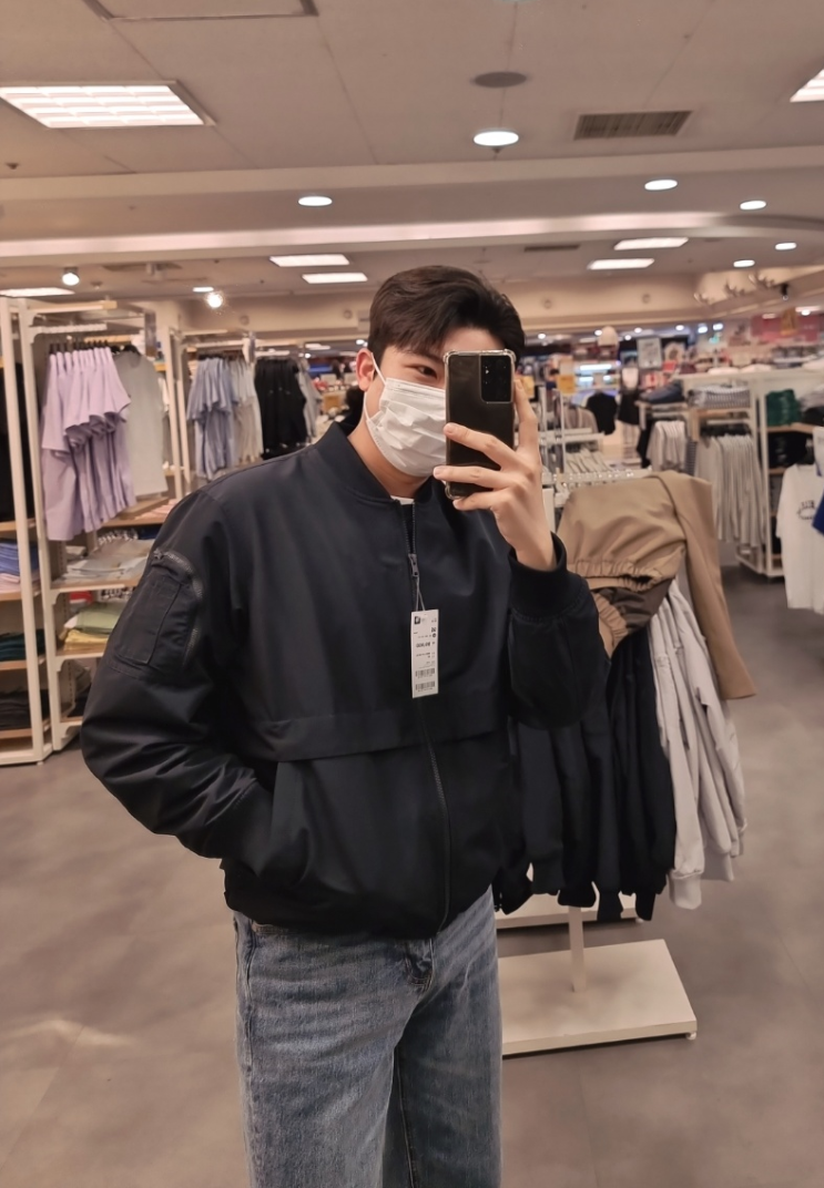  탑텐 항공점퍼 코디 MA1 봄에 입기 좋은 남자 가성비 아우터 후기