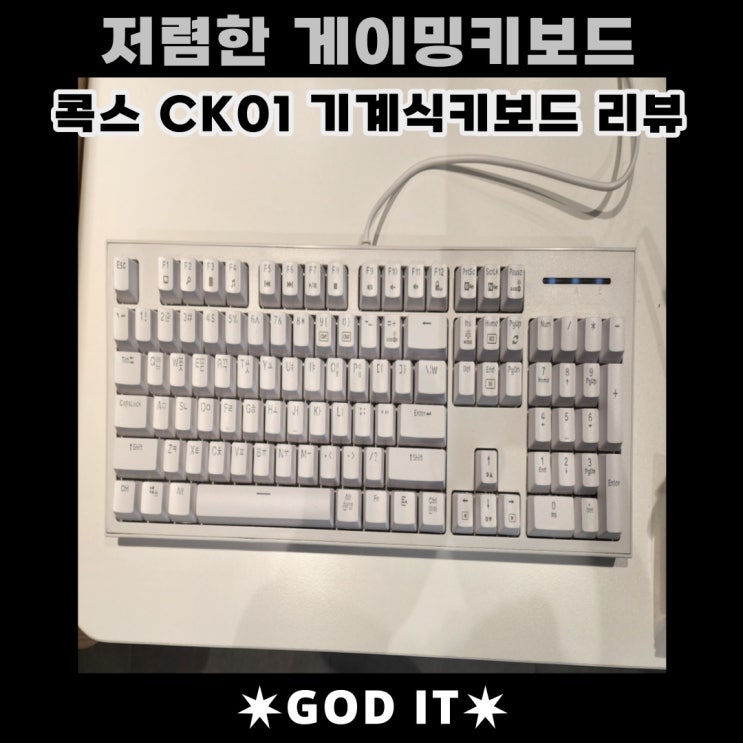  저렴한 기계식 게이밍키보드 콕스 CK01 리뷰