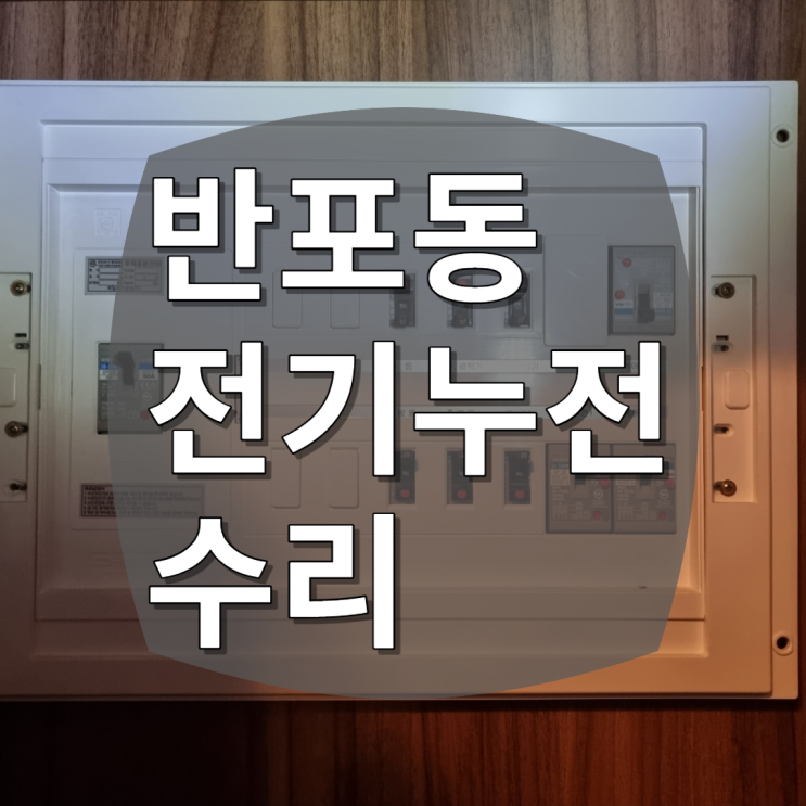  반포리체 전기고장 누전수리 차단기내려감 원인은 여기에 있습니다.