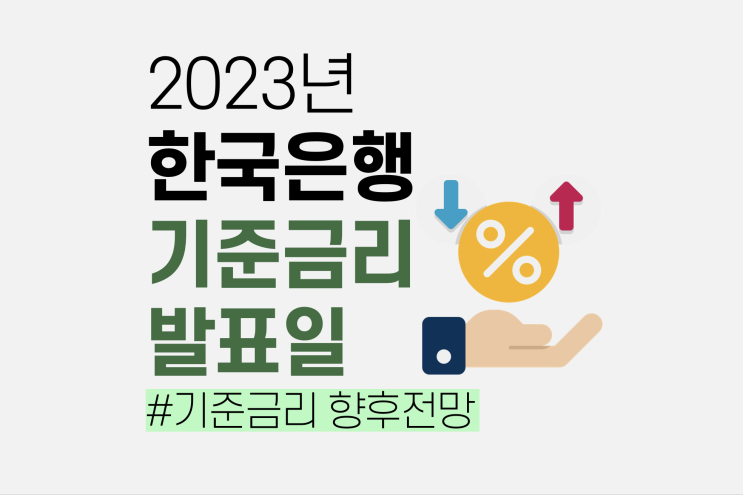 2023년 한국은행 기준금리 발표일, 앞으로의 전망은? (금통위 일정)