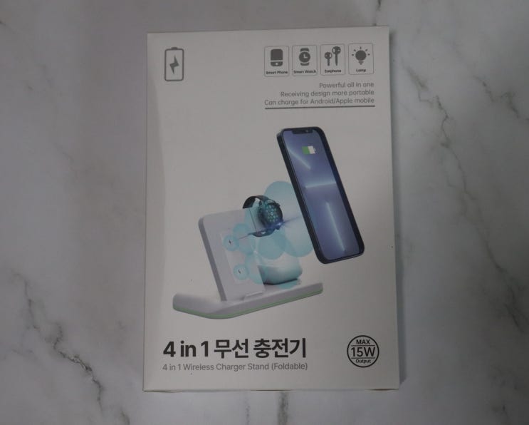 아이티스타일 애플 3in1 무선 충전기 하나면 애플워치 에어팟 무선 충전을 한 번에!