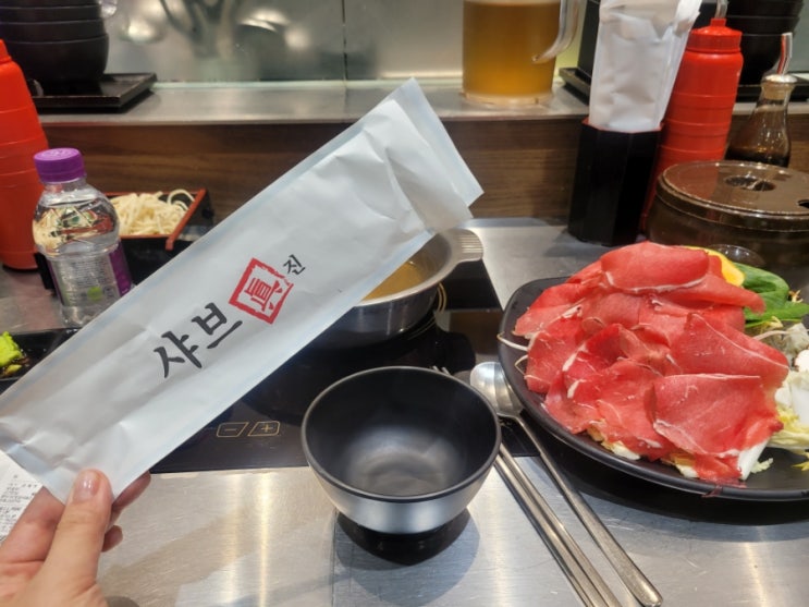  영등포 롯데백화점 푸드코트 맛집 추천 [샤브진 / 쉐프밀] 내돈내산 혼밥 솔직후기