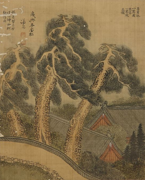  [한국화 그림] 왕의 나무 정선 함흥본궁송 소나무 그림