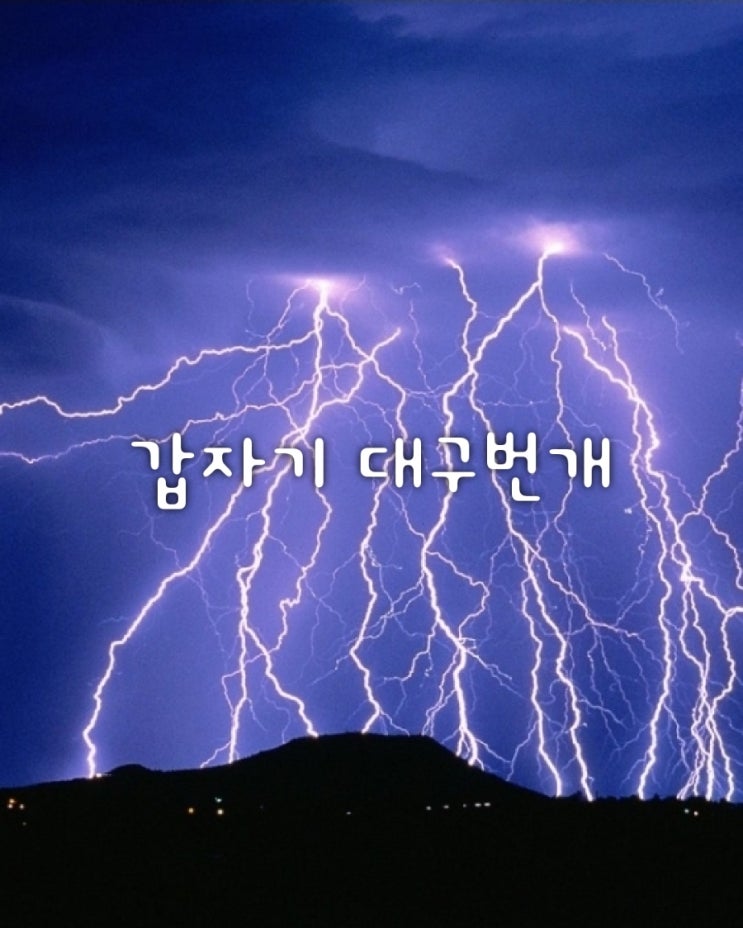  갑자기 생긴 대구 번개모임