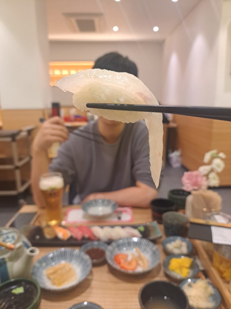 [구디 맛집]상무초밥 구로디지털점 :: 서비스가 진짜 많은 구로 초밥 맛집, 쿤도리랑 초밥 데이트(내 돈 내산)