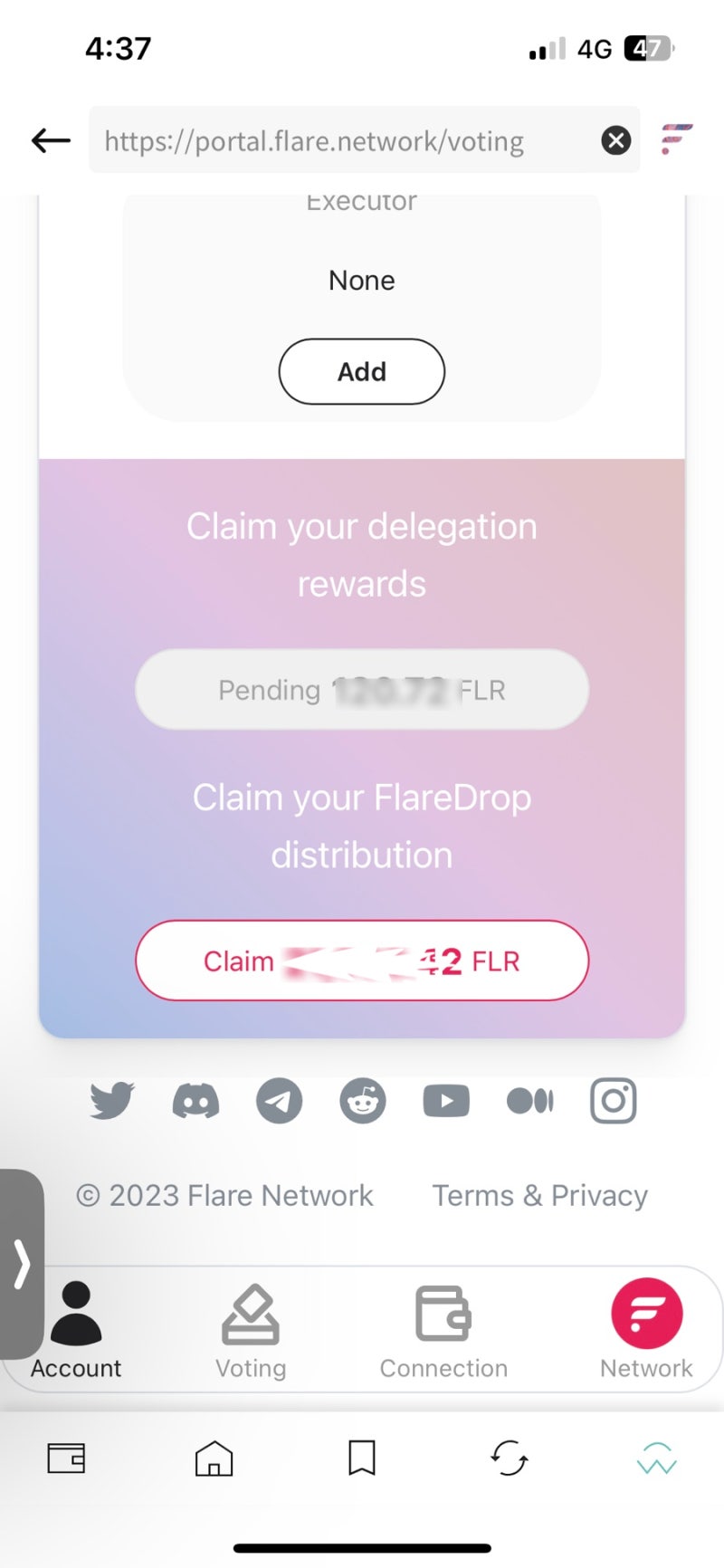 [암호화폐] 플레어(FLR) 에어드랍 잔여 85%, 매월 Claim 하는 방법 (feat. 디센트 지갑) : 네이버 블로그