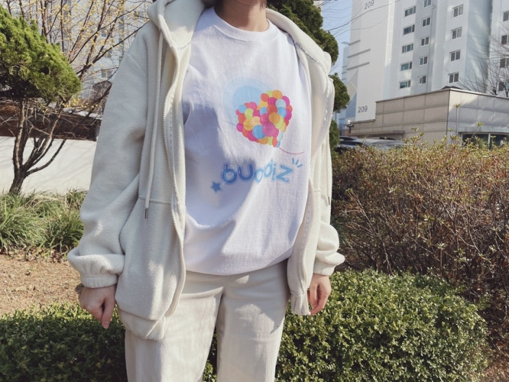  버디즈 여성티셔츠 귀여운 캐주얼반팔티 추천