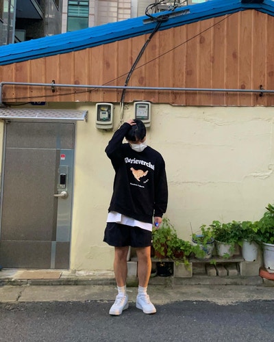 리트리버클럽 맨투맨 봄 남자 패션 코디!