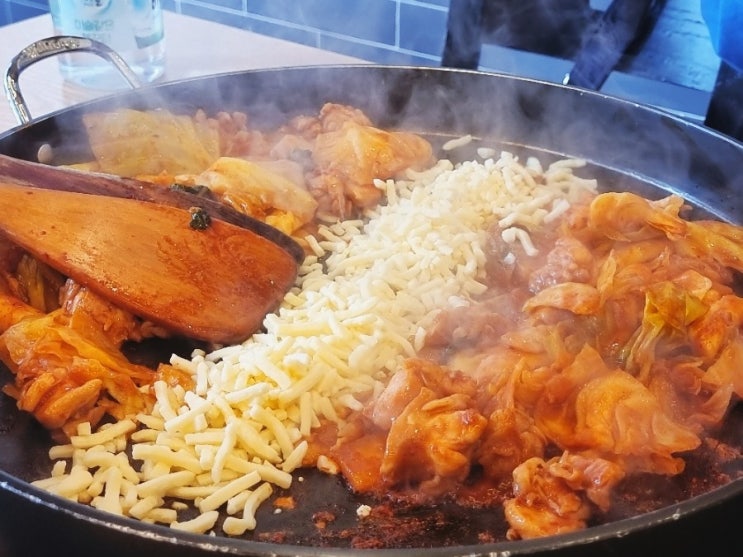  치즈 닭갈비 맛난 콜라보 방학동 닭갈비 오늘도닭갈비