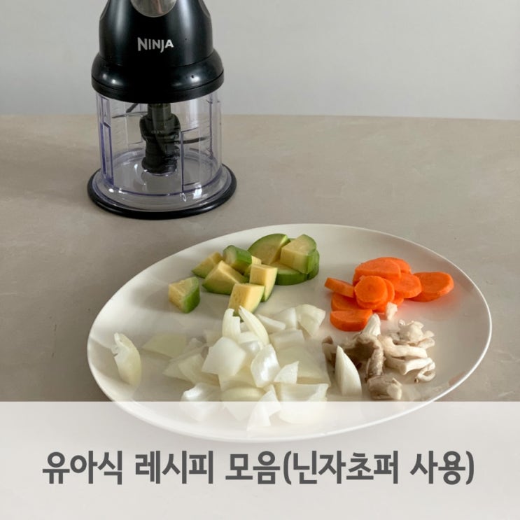  유아식 식단 소고기 볶음밥, 야채 계란죽, 메밀소바 feat. 닌자초퍼