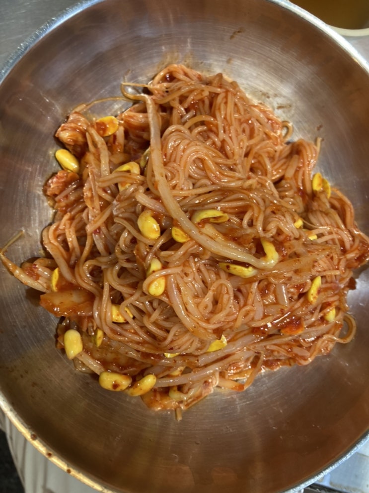  [주말 의정부 시내 먹부림] 의정부 제일시장 비빔국수 맛집 영선네, 강정이네 튀김, 후식은 고망고 망고주스랑 패션후르츠 망고