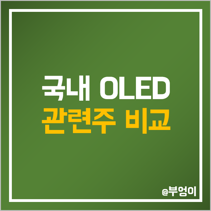 국내 OLED 관련주 비교 : 로보스타 원익IPS 아이씨디 디바이스이엔지 힘스 톱텍 선익시스템 나인테크 덕산네오룩스 베셀 핌스 천보 주식 주가 배당금 시가총액 PER PBR 순위