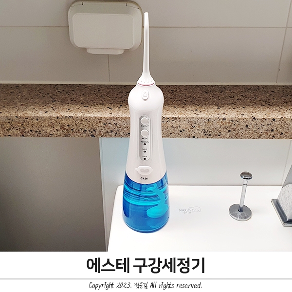 에스테 구강세척기 물치실 첫사용후기 에스테 구강세척기 물치실 첫사용후기