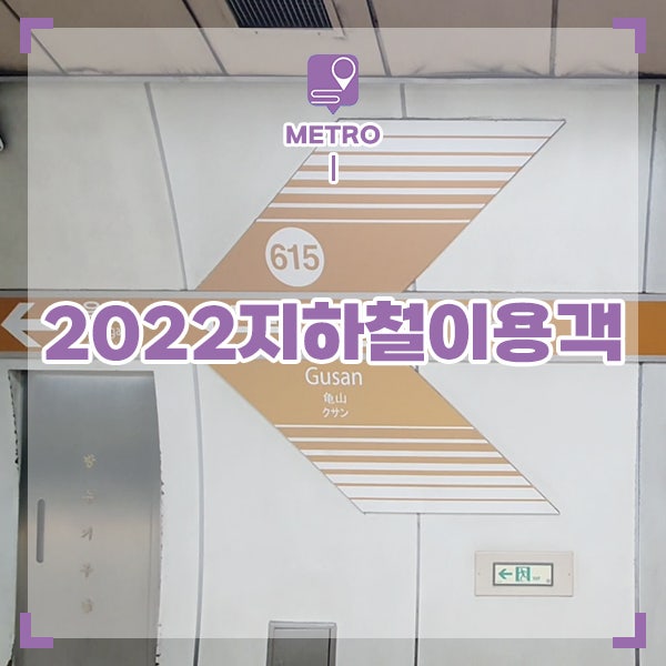 2022년 전국 <b>지하철</b>역 <b>이용객</b> 순위(노선별/역별)