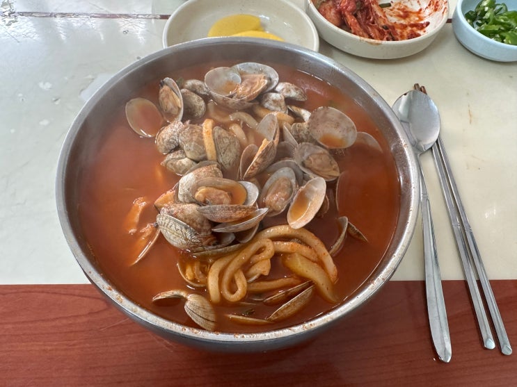  독산 순댕이네 얼큰수제비 웨이팅 솔직후기