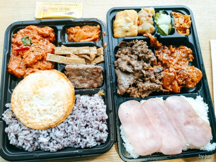  GS25 혜자도시락 제육볶음 VS CU 백종원 도시락 제육 한판 - 가성비 점심 비교 리뷰