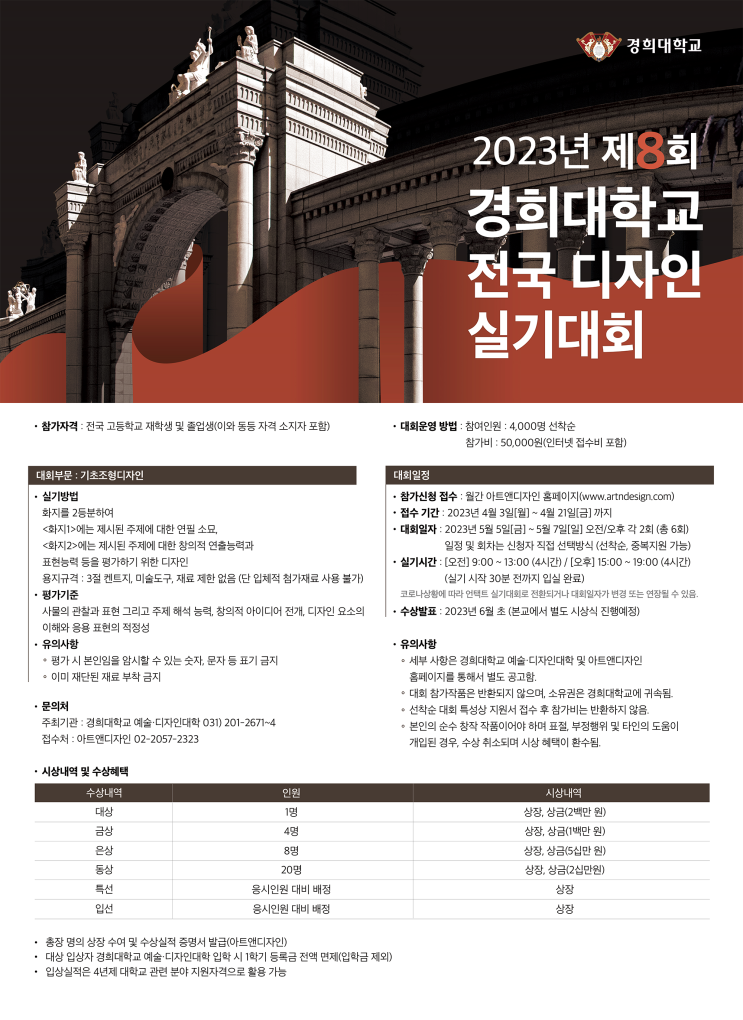  2023년 제8회 경희대 전국 디자인 실기대회