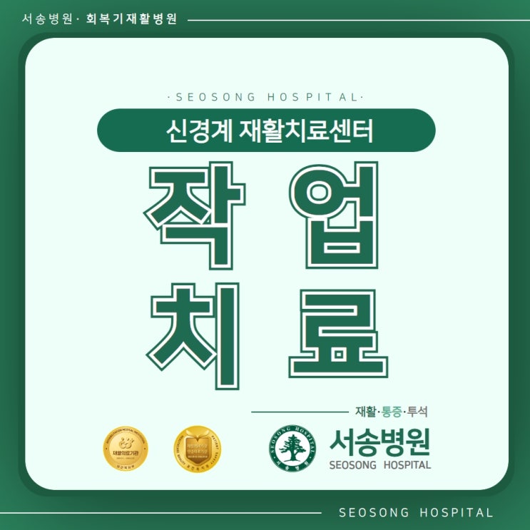  재활치료 영역 중 작업치료 일상생활동작치료ADL 인지치료