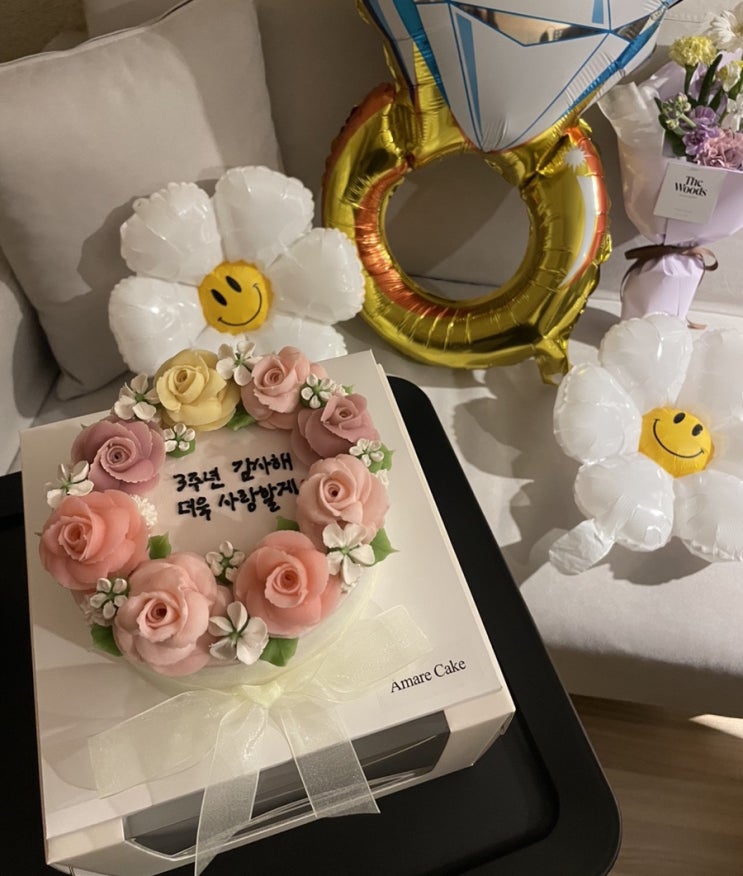  구월동 아마레케이크 : 인천 떡케이크 잘하는집 , 기념일 케이크 주문 , 돈 나오는 반전케이크